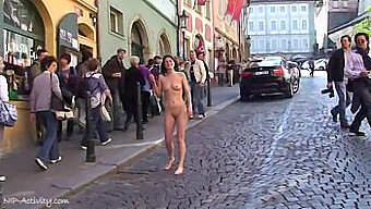 Exhibitionist Beauties Flaunt Their Naked Bodies In Public