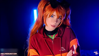 La Pipe Baveuse Et La Crème De Molly Red Wolf Avec Asuka Langley D'Evangelion