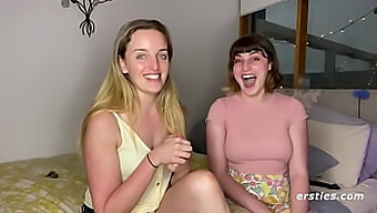 Amateur Lesbian Couple Enjoys Natural Sex In Library