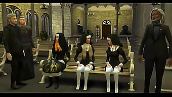 Depraved Catholic Clergy Seduce And Abuse Naive Novice Nuns, Imparting Lessons On Sin In A 3d Animated Hentai Video