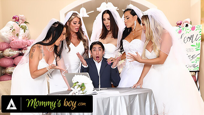 Furious Milf Punishes Wedding Planner With Intense Gangbang