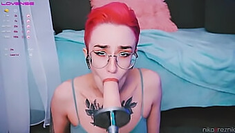 Adorable Girl With Boyish Mannerisms Receives Oral Pleasure From A Realistic Male Sex Toy