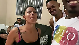 Mature Lady Ruivinha'S Wild Encounter With Three Black Men In Brazil