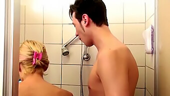 German Step-Mom And Step-Son Share A Steamy Shower Session