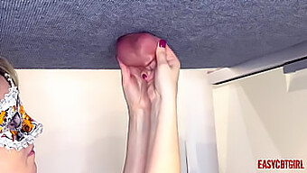 Painboy'S Girlfriend Stretches Her Man'S Testicles To The Limit