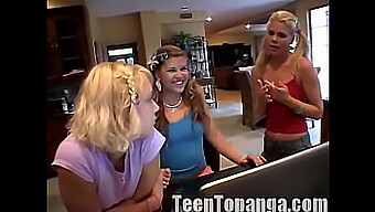 Teen Topanga And Friends Explore Their Sexuality In A Steamy Lesbian Orgy