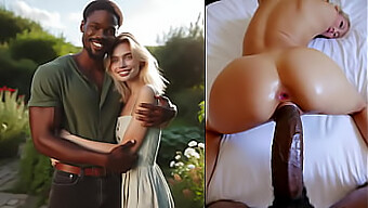 ¡mi Esposa Rubia Y Despampanante Es Dominada Por Un Amante Negro Bien Dotado! ¡mira Su Increíble Experiencia Anal 3d!