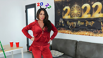 A Sultry, Insatiable Milf Shares Her Naughty Secret With Her Stepson And Engages In Steamy Sexual Encounter On New Year'S