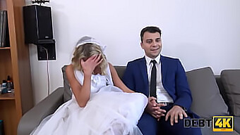 Debt Collector Forces Wedding Dress-Clad Bride In Steamy Encounter